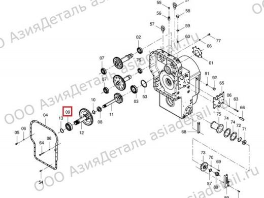 21B0007 Подшипник 6016